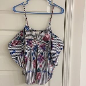 Spaghetti Strap Striped Top